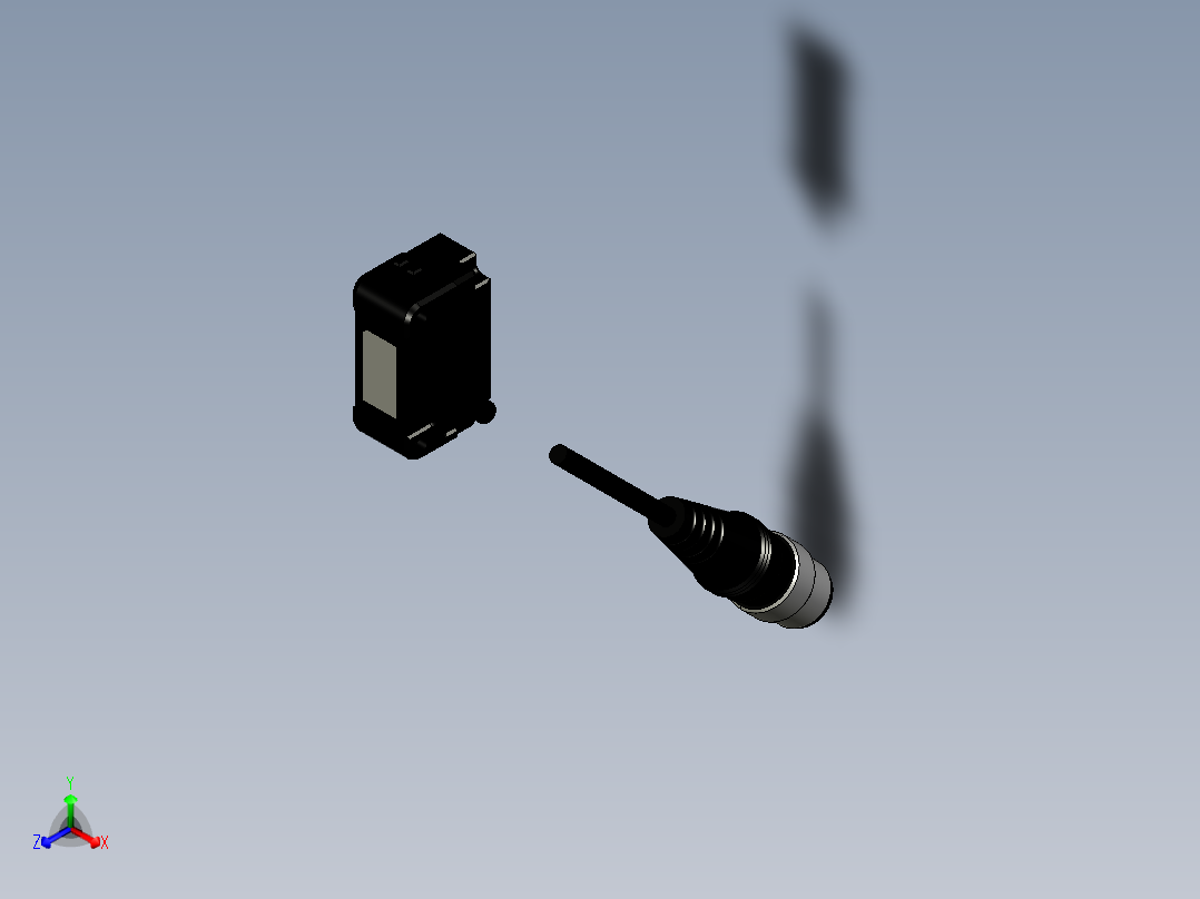 基恩士PZ-G52EN_G52EP_T_kc图纸模型正等轴测图