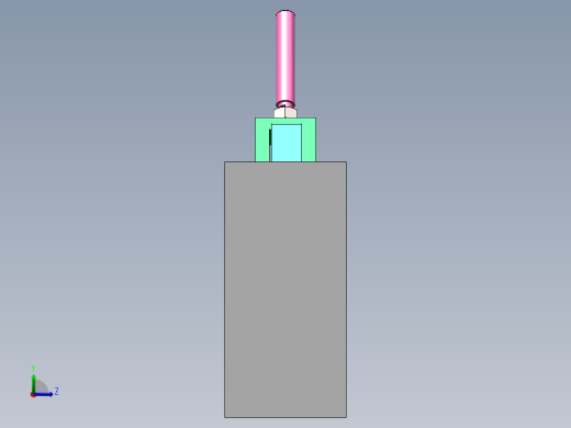 圆柱加紧夹具左视缩略图