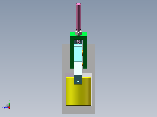 圆柱加紧夹具右视缩略图