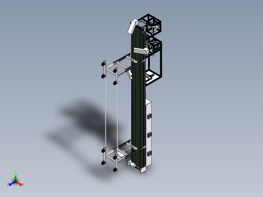 烘干流水线影像检测sw18可编辑正等轴测缩略图