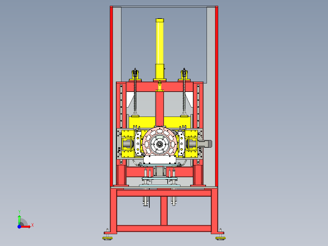 消防电机辅助组装设备ug10前视图