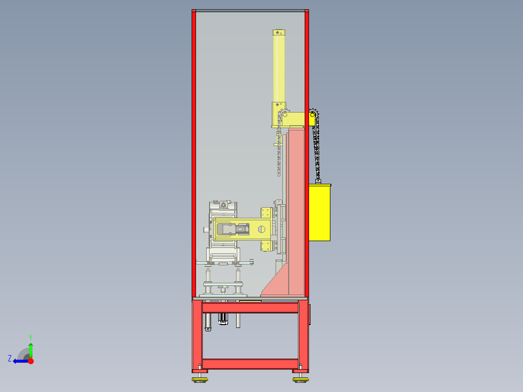 消防电机辅助组装设备ug10右视图