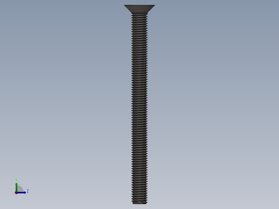 Screw_ISO_10642_M12x150_A2左视图