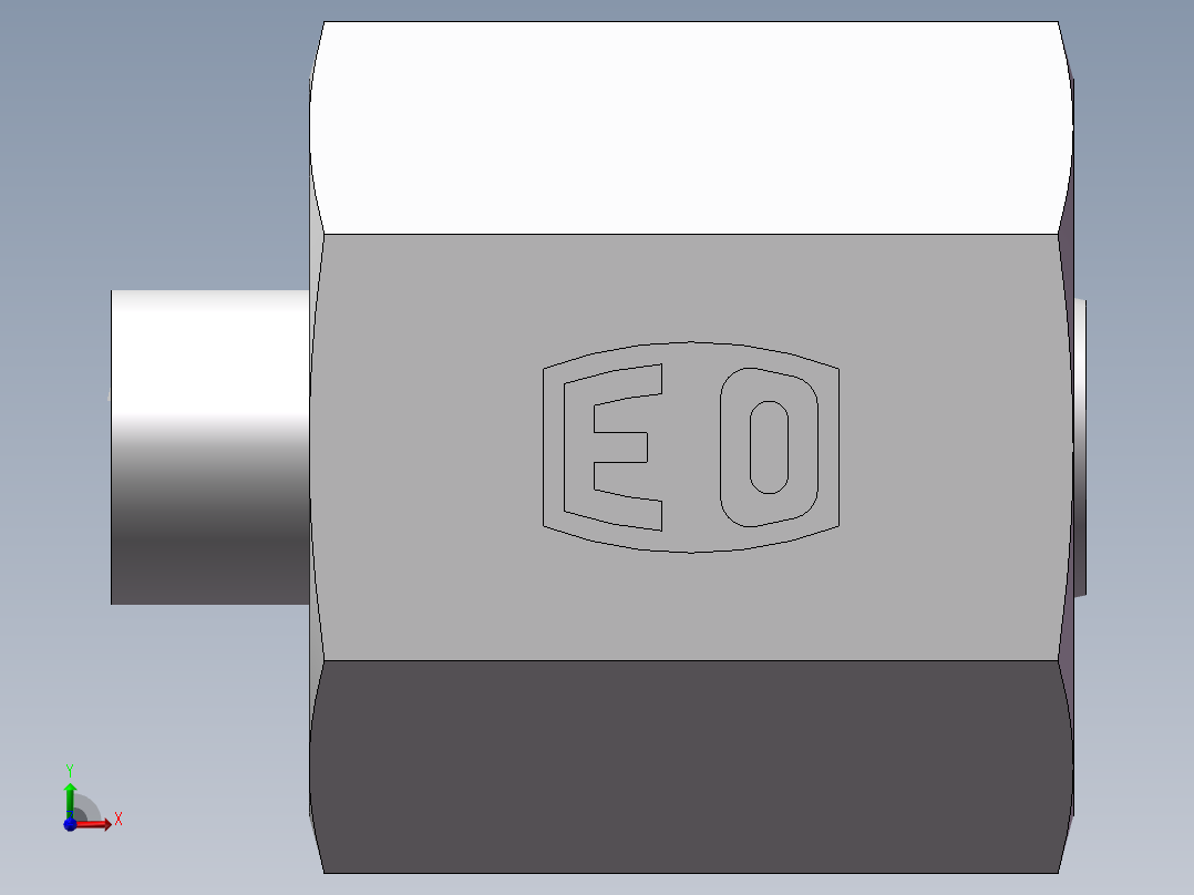 锥孔螺堵、9C-12前视图