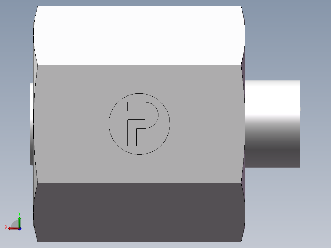 锥孔螺堵、9C-12后视图