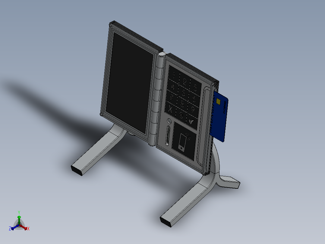 控制屏、屏幕(7)正等轴测图