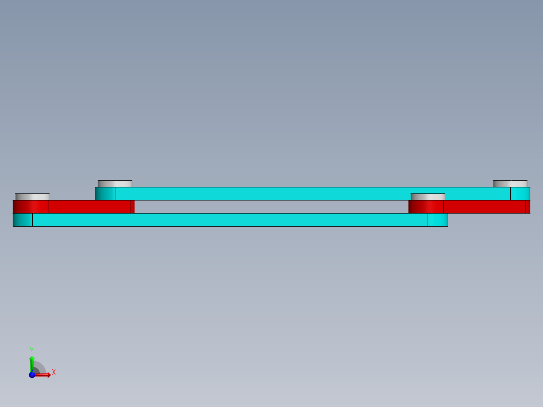 等曲柄和摇杆前视图