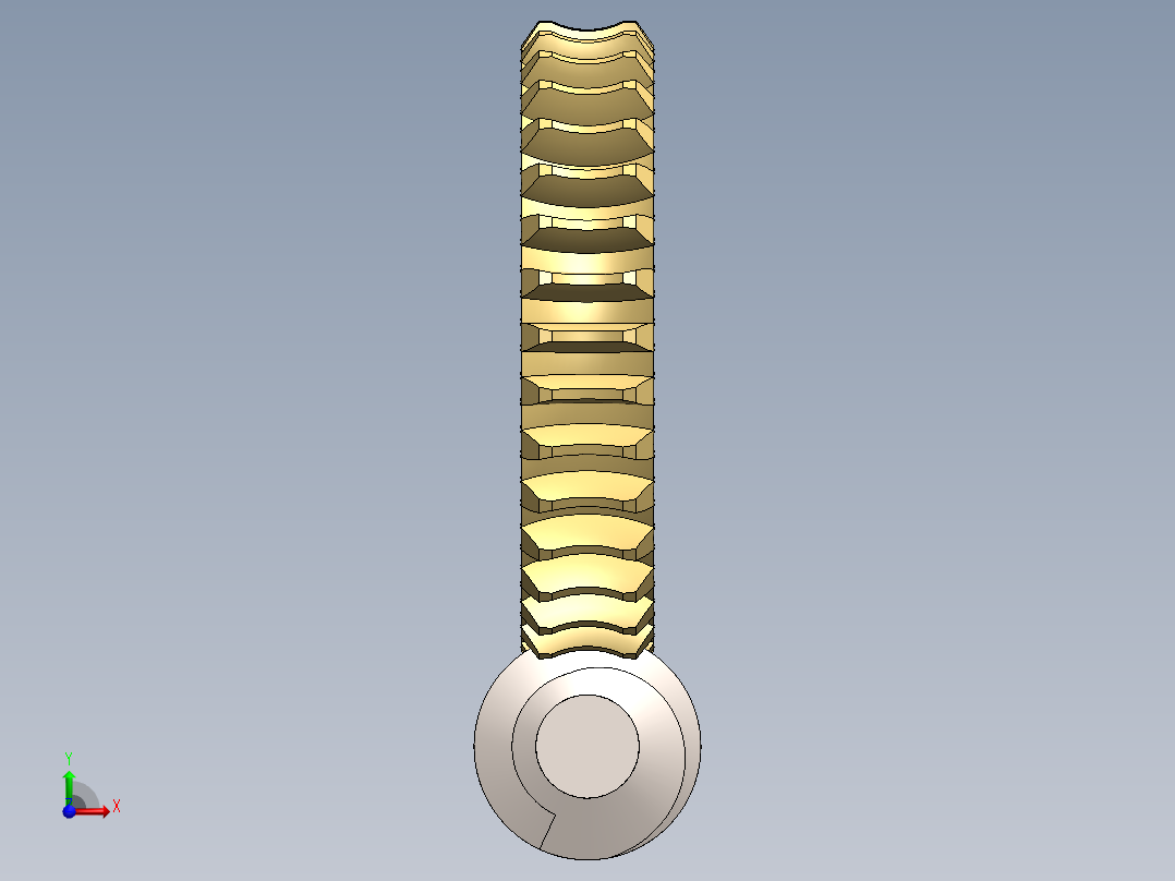 蜗轮蜗杆(34)前视图