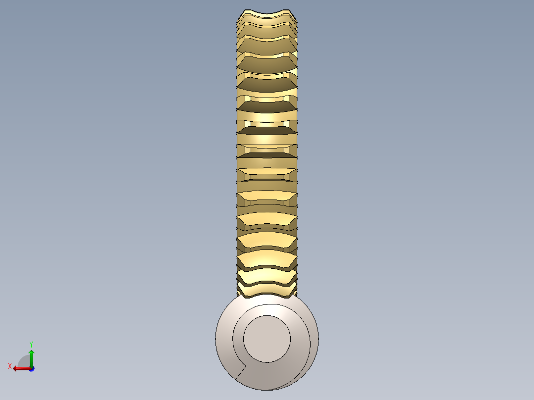 蜗轮蜗杆(34)后视图