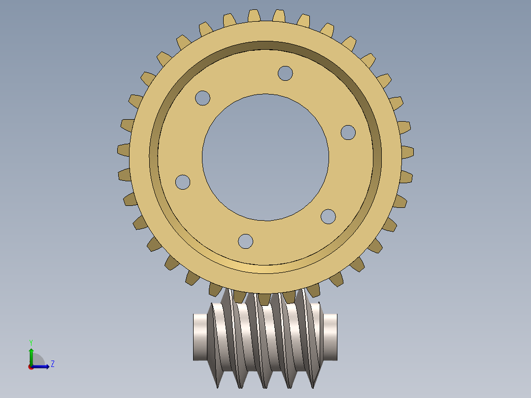 蜗轮蜗杆(34)左视图