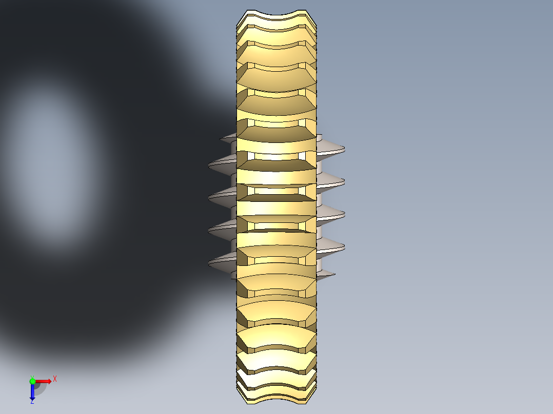 蜗轮蜗杆(34)俯视图