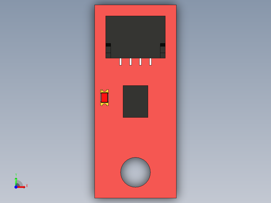 A0003157-SparkFun 微型6轴IMU扩展板 (LSM6DSV16X)前视图