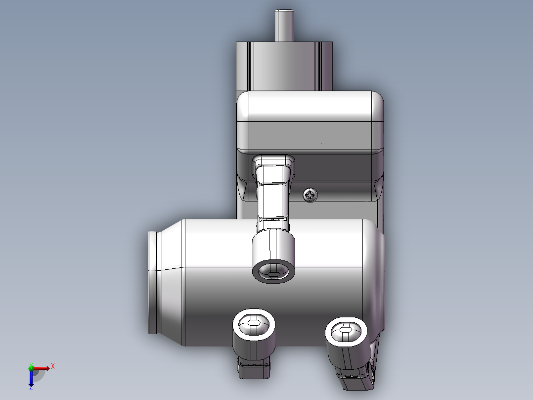 夹爪瓶子抓取手俯视图