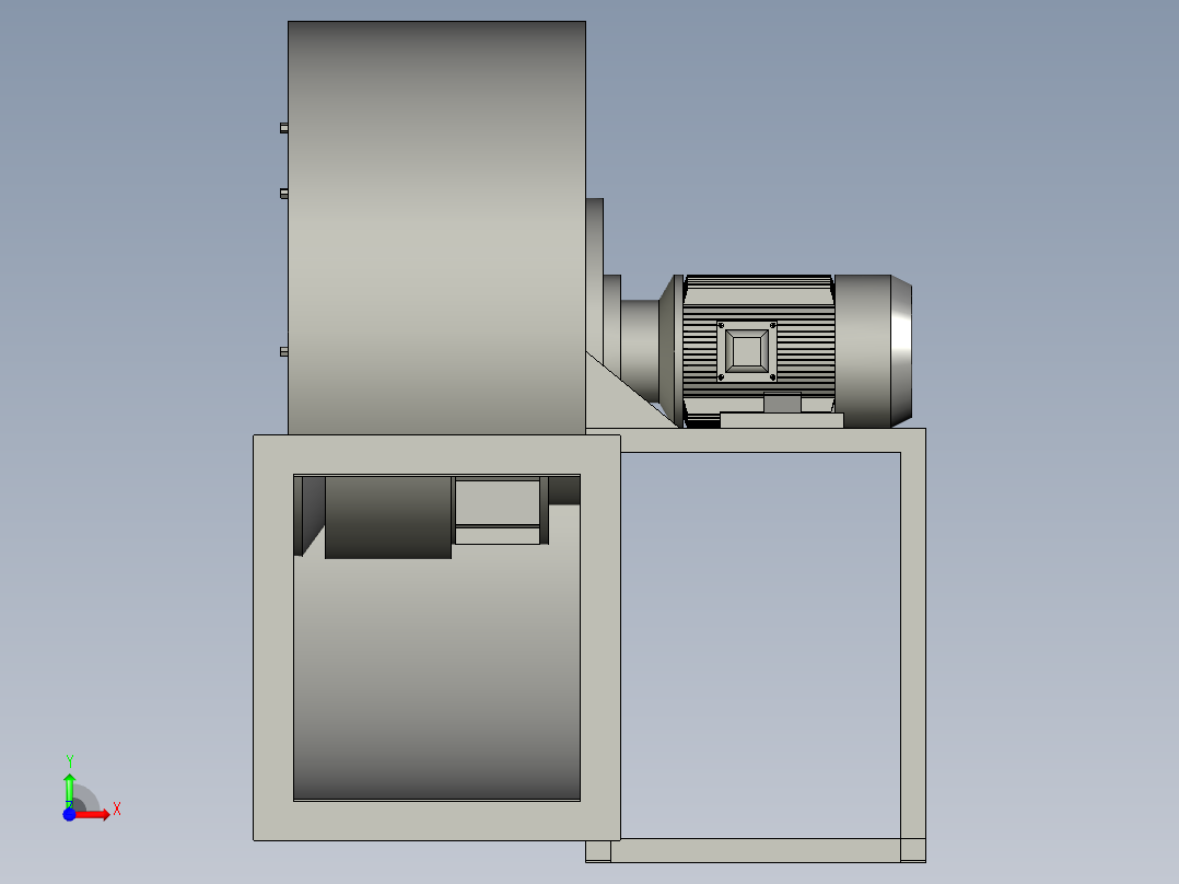 4-72A型离心通风机28A-A前视图