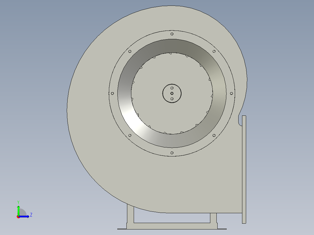 4-72A型离心通风机28A-A左视图