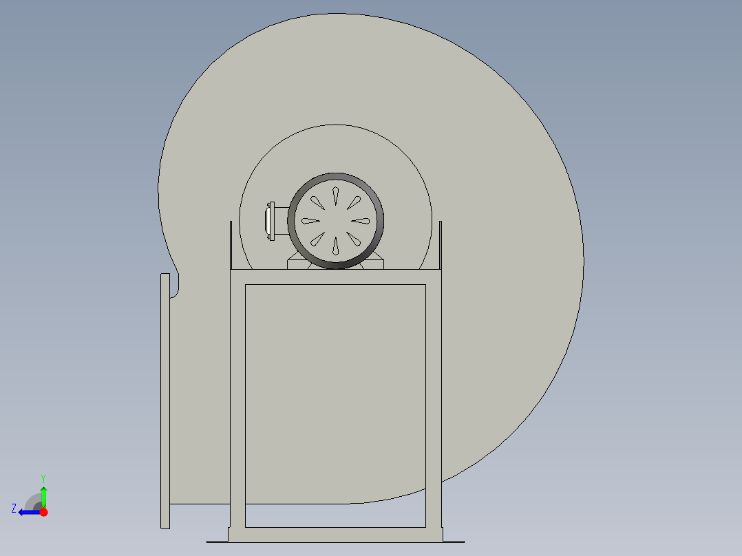 4-72A型离心通风机28A-A右视图