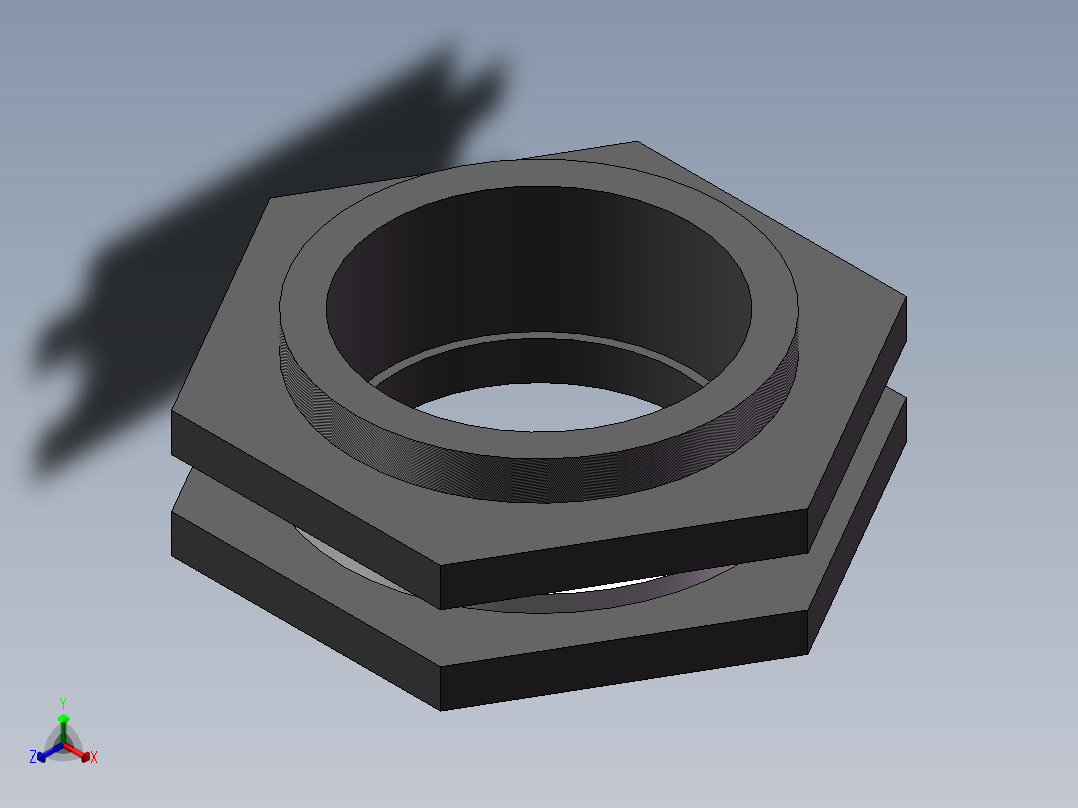 Tank Connector DN100 PN10 U-PVC正等轴测图