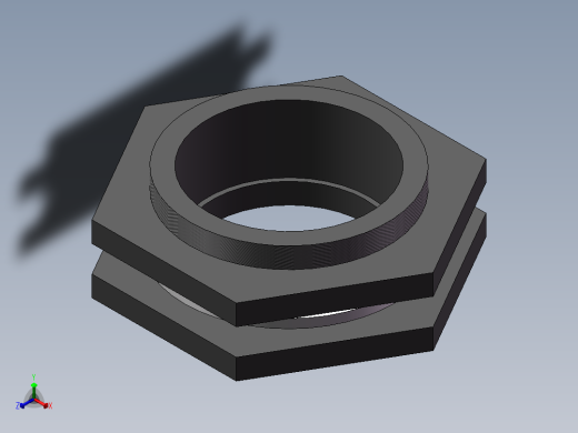 Tank Connector DN100 PN10 U-PVC正等轴测缩略图
