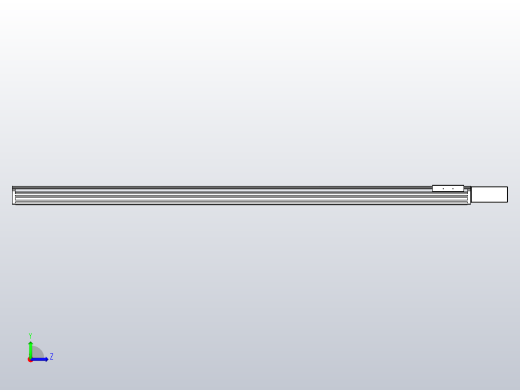皮带直线轴半封闭可选导轨TPA-HNB-140D-120-L1650-ML-C-P40-N3左视缩略图