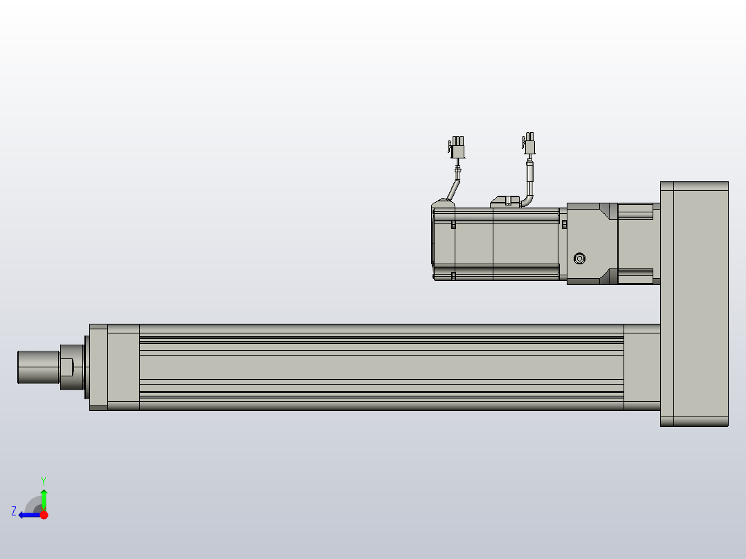 轻载电动缸TPA-ESR80-2510C-L400-MR-FA-W-P75-JX-C3右视图