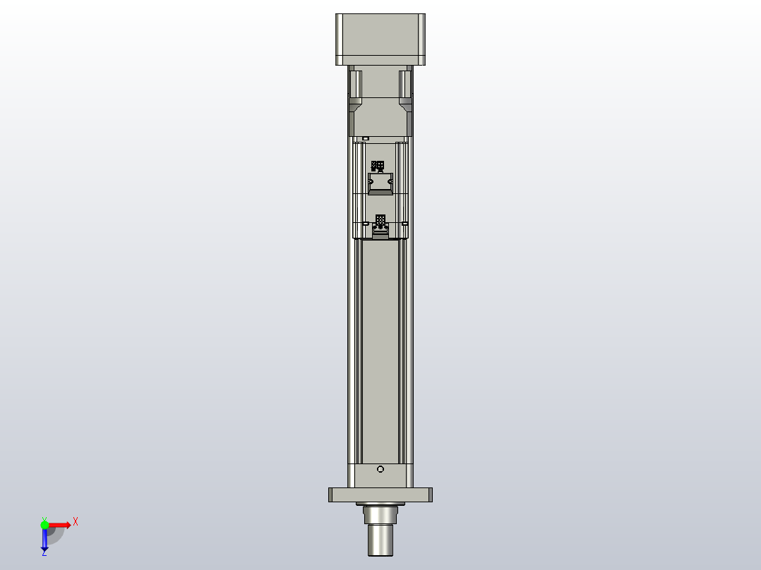 轻载电动缸TPA-ESR80-2510C-L400-MR-FA-W-P75-JX-C3俯视图