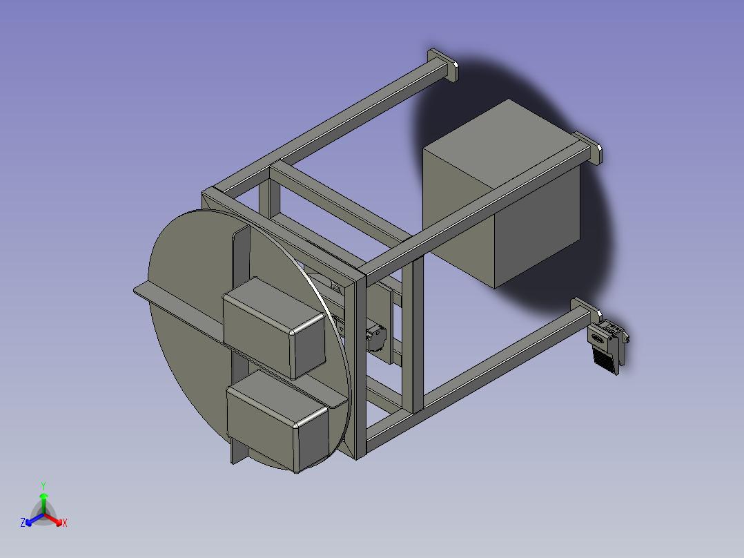 汽车配件加工用旋转工作台主视图