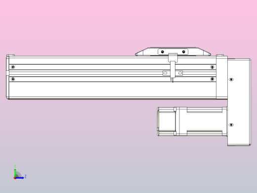 滚珠丝杠直线轴带导轨全封闭TPA-HCR-65S-1610C-L150-MP-C-P10-N3左视缩略图