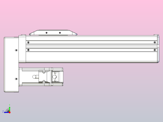 滚珠丝杠直线轴带导轨全封闭TPA-HCR-65S-1610C-L150-MP-C-P10-N3右视缩略图