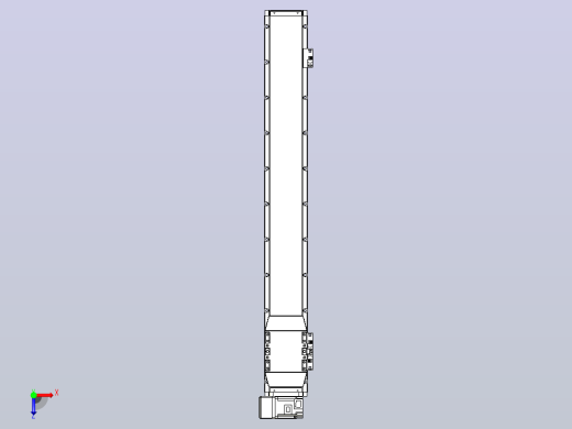 机器人皮带驱动直线轴TPA-GCB-120-P70-L800-LU-M20-N3俯视缩略图