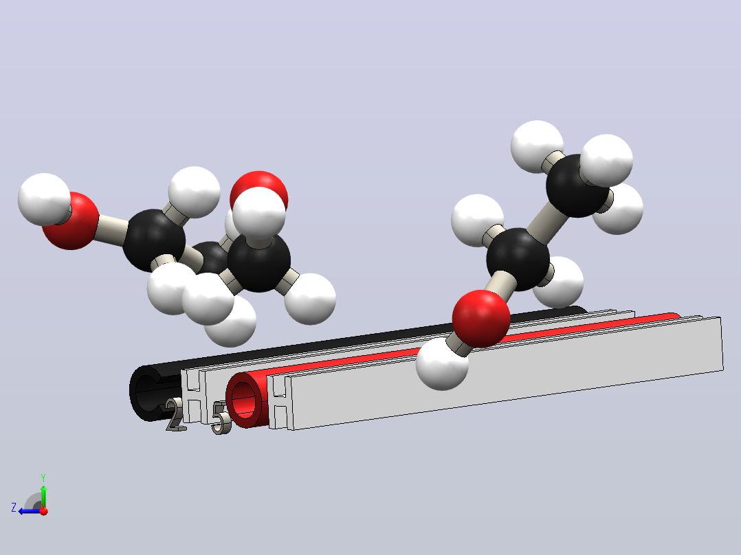 C2H5OH分子右视图
