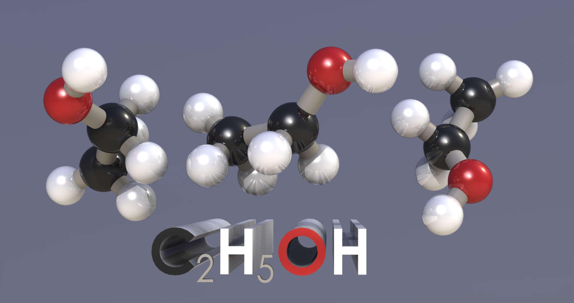C2H5OH分子