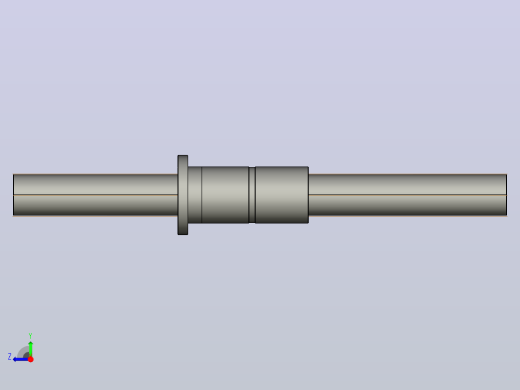 FFZD12020-7滚珠丝杆3D模型右视缩略图