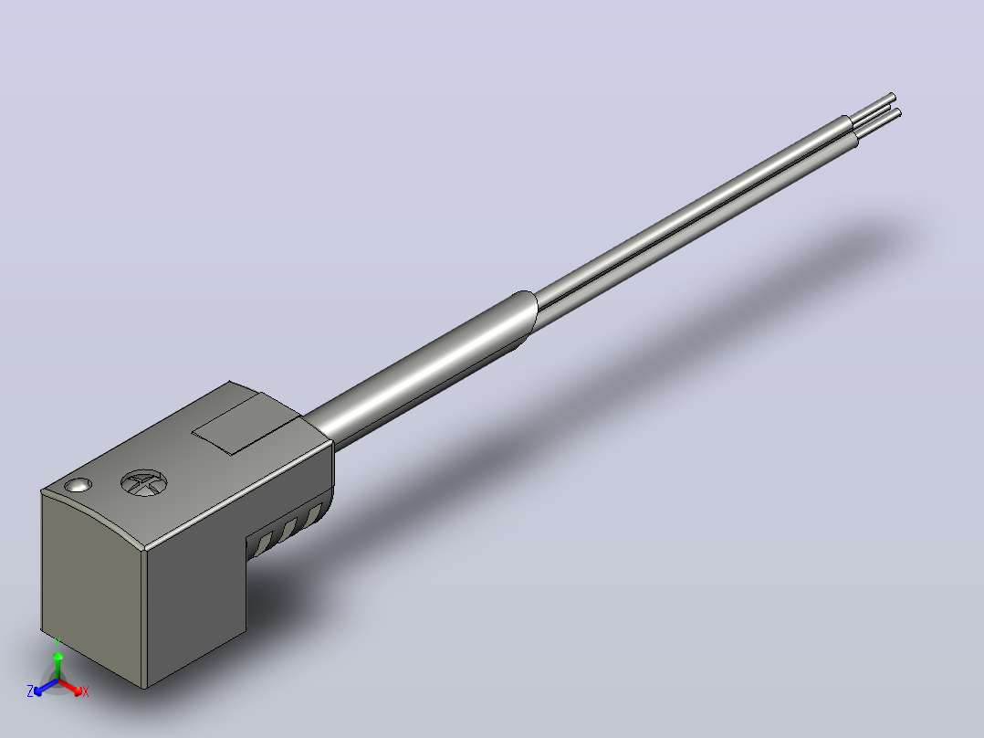 FESTO 带电缆插座193457 KMEB-1-24-10-LEd主视图