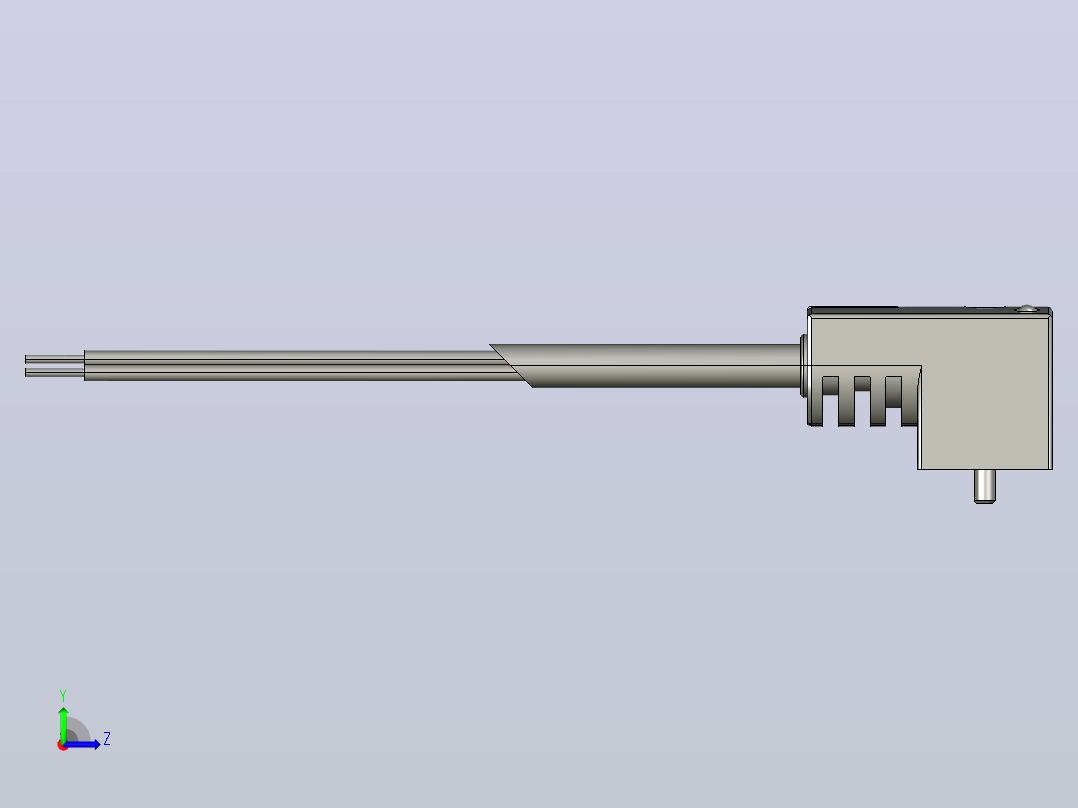 FESTO 带电缆插座193457 KMEB-1-24-10-LEd左视图