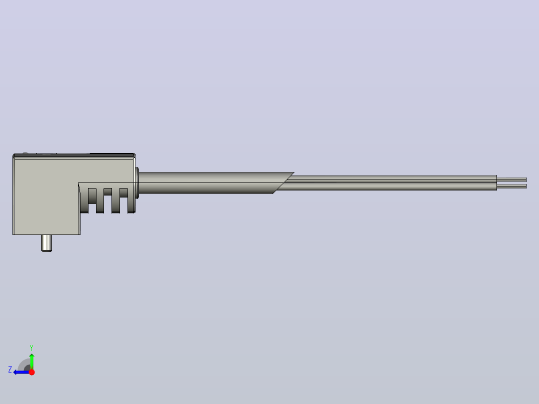 FESTO 带电缆插座193457 KMEB-1-24-10-LEd右视图