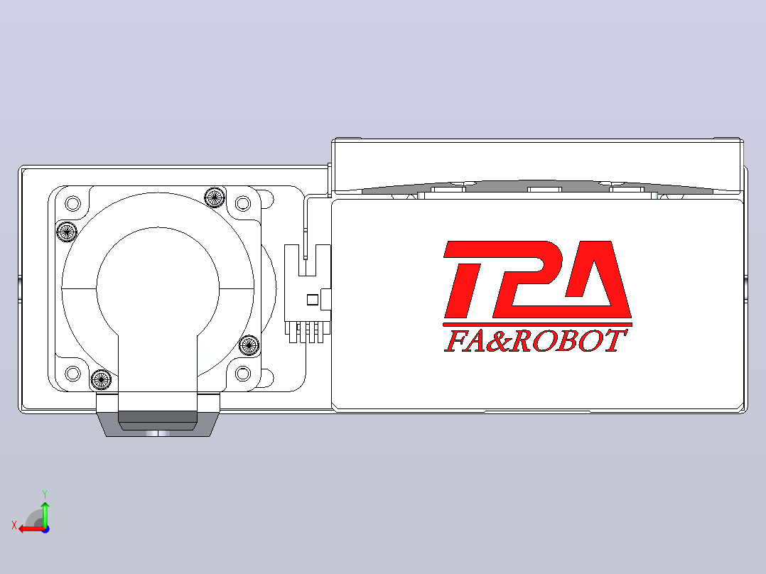 滚珠丝杠直线轴带导轨全封闭TPA-HCR-120D-1610C-L600-MR-Y-P40-N3后视图