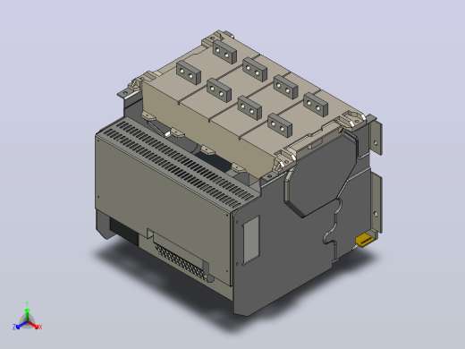 NXAF20N_H08-16 4P 抽屉万能式断路器三维模型 202206
