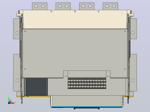 NXAF20N_H08-16 4P 抽屉万能式断路器三维模型 202206前视缩略图