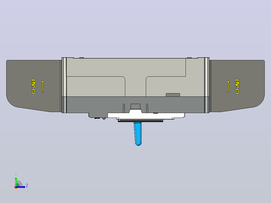NM5S-1000 4P高级型塑料外壳式断路器三维模型202209左视图