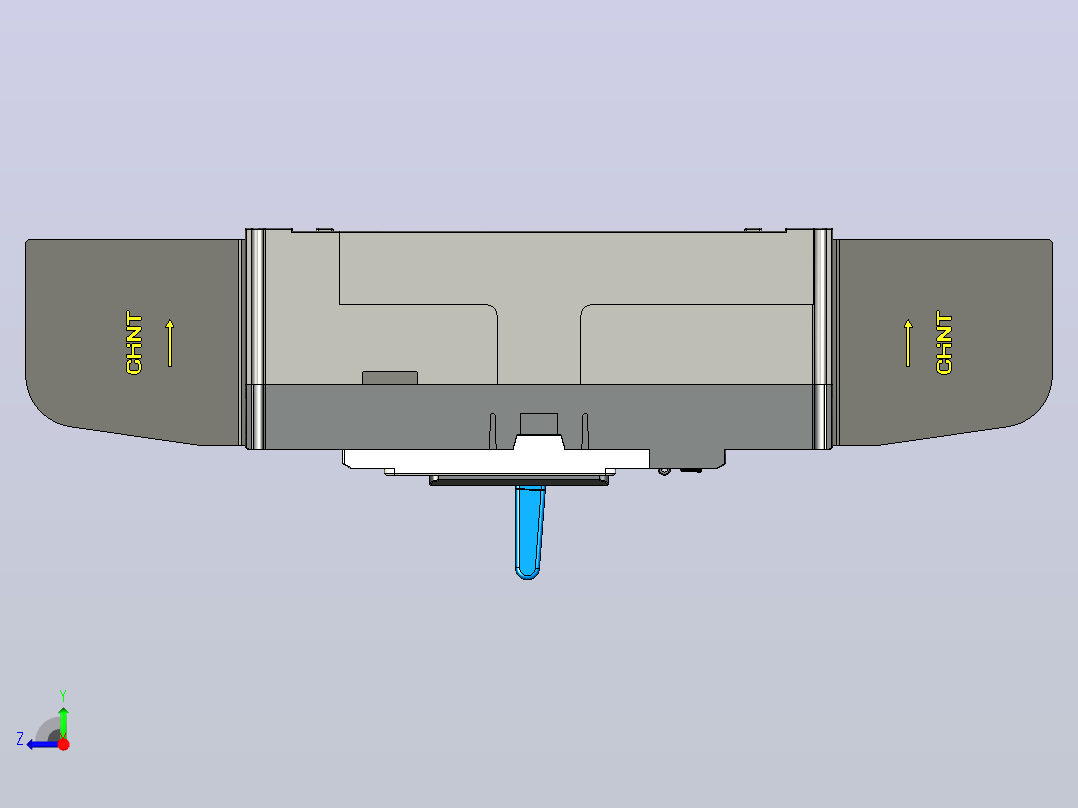 NM5S-1000 4P高级型塑料外壳式断路器三维模型202209右视图