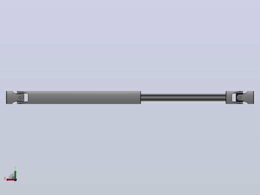 万向联轴器WSP05-PB-Y14-Y14-400／650WSP型可伸缩小型十字轴万向联轴器后视缩略图