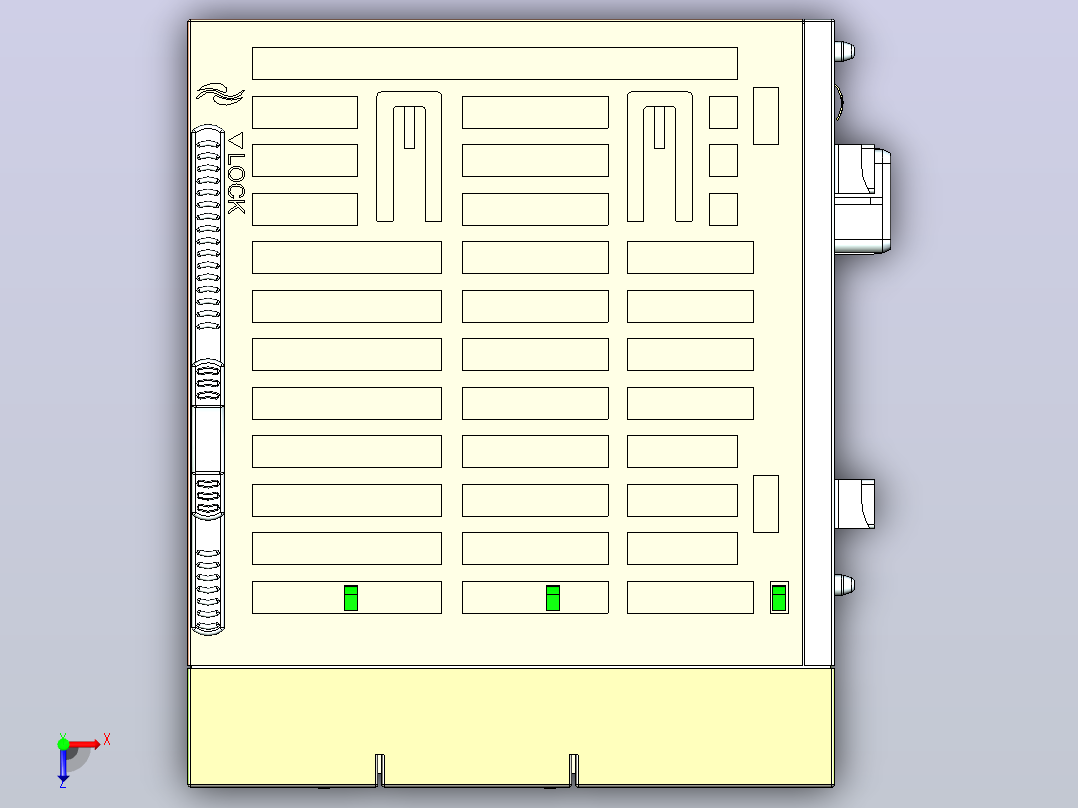 AM600系列通用型中型PLCAM600-CPU1608TP俯视图