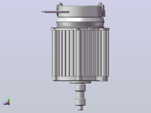 48V1200W直流电机带电磁刹车右视缩略图