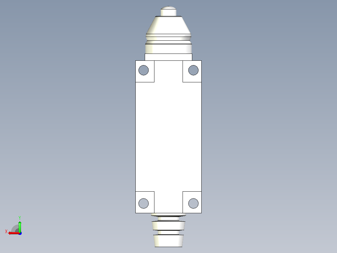 D4V-8111Z 欧姆龙柱塞型限位开关后视图