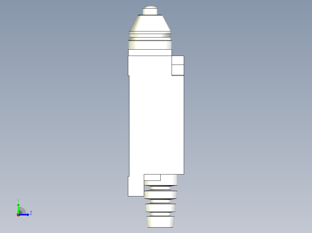 D4V-8111Z 欧姆龙柱塞型限位开关左视图