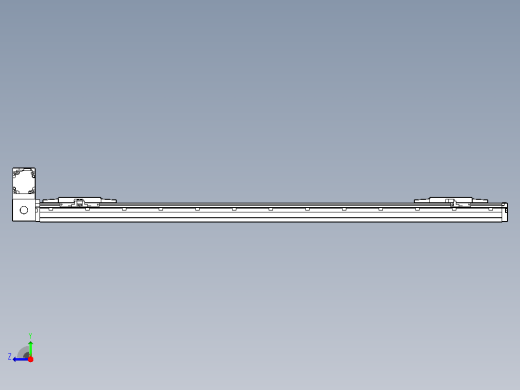 皮带直线轴双滑块型TPA-GCBS-120-P70-L400-LU-M20-N3右视缩略图