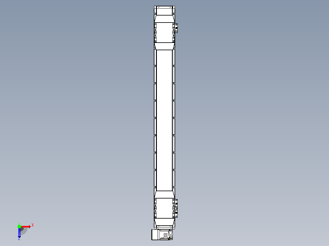 皮带直线轴双滑块型TPA-GCBS-120-P70-L400-LU-M20-N3俯视图