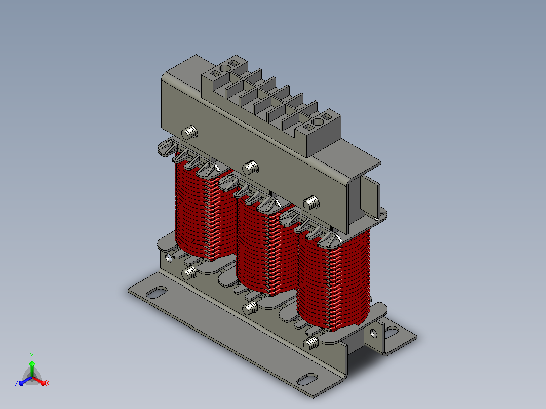 CKSG-0.35三相串联电抗器三维模型202407主视图