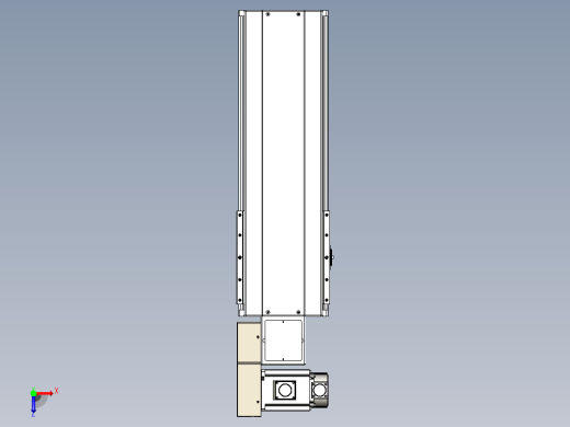 皮带直线轴半封闭可选导轨TPA-HNB-220D-176-L350-ML-Y-P1K-N3俯视缩略图