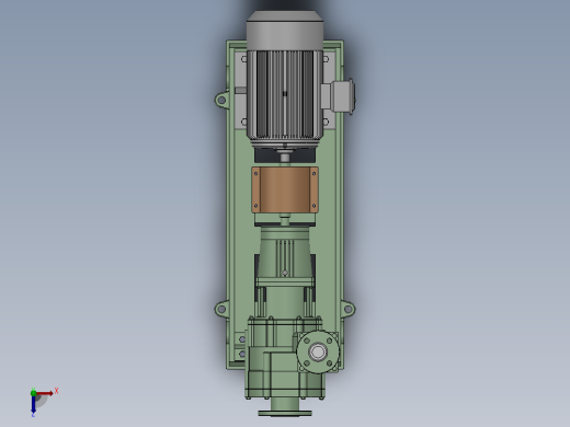 FZB型氟塑料合金自吸泵[65FZB-45L]俯视缩略图